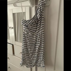 Woman’s one shoulder dress